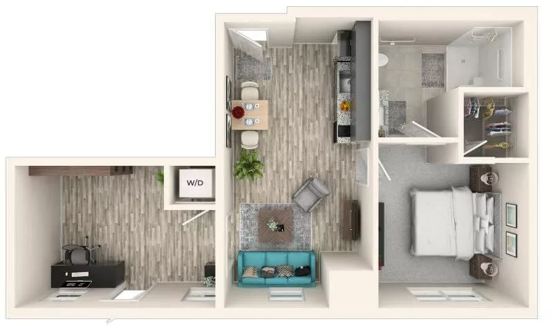 Catered Club Apartment Two Bedroom Pindo Floorplan