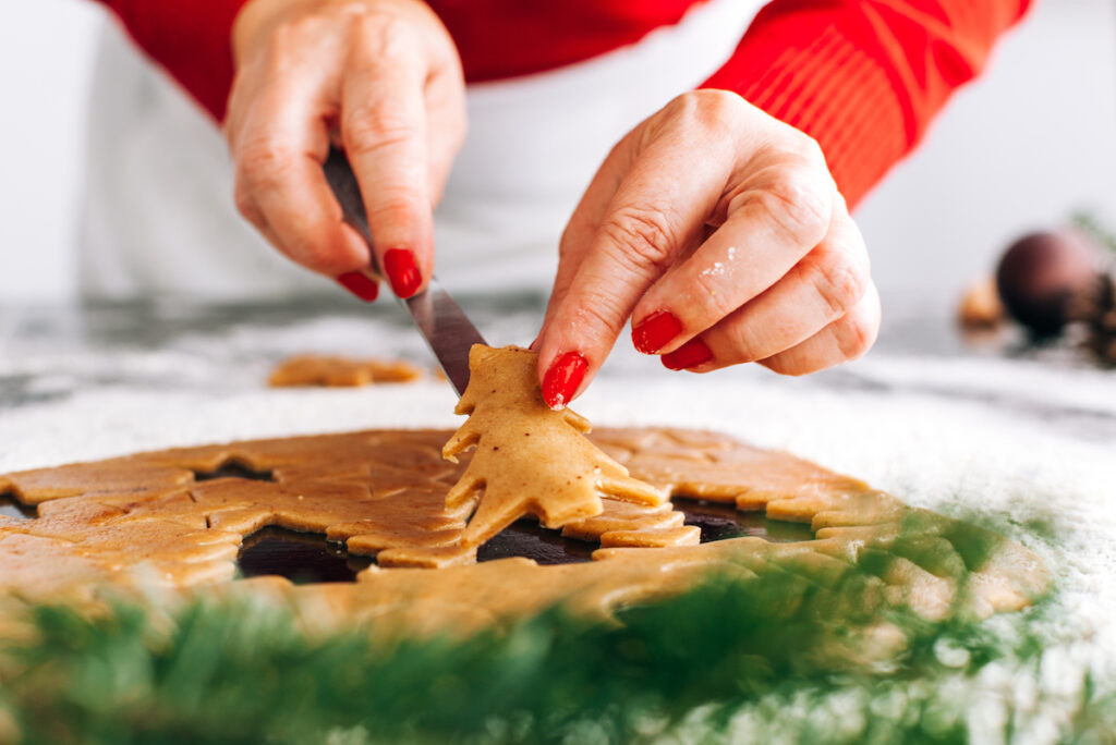 Senior Woman Preparing Christmas Cookies_Ormond Beach Senior Living