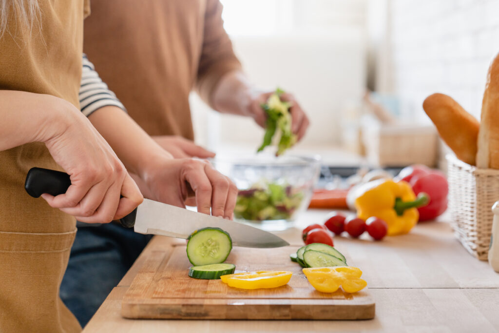 Couple Chopping Vegetables_Heart Health